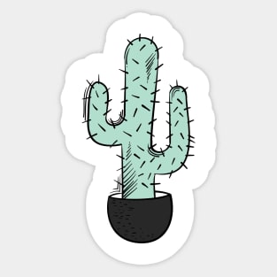 Cactus Art Sticker